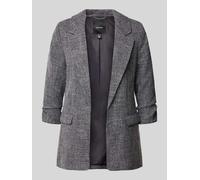 VERO MODA Regular Fit Longblazer mit Viskose-Anteil Modell 'FRIDA' in Graphit Melange, Größe 34