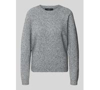 Vero Moda Regular Fit Strickpullover mit Crew Neck Modell 'DOFFYSHINE' in Anthrazit, Größe XL