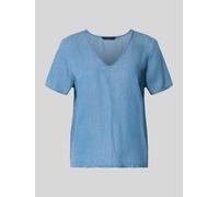 Vero Moda Regular Fit T-Shirt aus Lyocell Modell 'BREE' in Jeansblau, Größe L