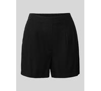 Vero Moda Relaxed Fit Bermudas aus Viskose-Leinen-Mix Modell 'JESMILO' in Black, Größe XL