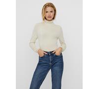 Vero Moda Rollkragenpullover Glory in beigen Birch L Regular Fit