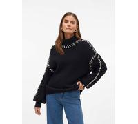 Vero Moda Rollkragenpullover in Schwarz - Größe XS | Damen Pullover Cardigans