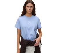 VERO MODA Oversized T-Shirt aus reiner Baumwolle Modell 'SARA METTE' in Hellblau, Größe S