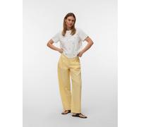 VERO MODA - VMSOLA METTE SS TOP BOX JRS Snow White - Gr. - L