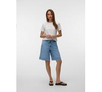 Kurzarmshirt VERO MODA "VMMIRANDA SIF SS TOP BOX JRS", Damen, Gr. XL, snow weiß detail:cream, Jersey, Obermaterial: 100% Baumwolle, regular fit normal, Rundhals, Shirts, Baumwolle, regular fit (108016