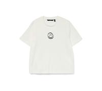 Vero Moda Top VMSARA METTE SS – Boxy Fit, reine Baumwolle – Weiß XS – Damen