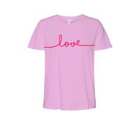Vero Moda Regular Fit T-Shirt aus reiner Baumwolle Modell 'KAMI' in Rosa, Größe XS