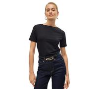 Vero Moda Shirt Panda mit U-Boot-Ausschnitt in Schwarz XXL Slim Fit