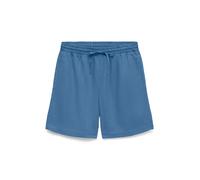 Shorts VERO MODA "VMBREE HR LOOSE BERMUDA TENCEL SHORTS", Damen, Gr. L, N-Gr, medium blau denim, Web, Obermaterial: 100% Lyocell, unifarben, loose fit kurz, Hosen Shorts, Viskose, loose fit (25202647-