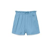 Shorts VERO MODA "VMNATALI HW SHORTS NOOS", Damen, Gr. S (36), N-Gr, blau (airy blau), Web, Obermaterial: 100% Baumwolle, unifarben, casual, relaxed fit kurz, Hosen (35719809-S) airy blau