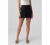 Vero Moda High Waist Shorts in unifarbenem Design in Black, Größe M