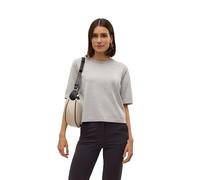 VERO MODA - VMSILJE 2/4 O-NCK OVERSIZE PULL GA NOOS light grey melange - Gr. - M