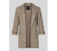Vero Moda Slim Fit Longblazer mit Viskose-Anteil Modell 'FRIDA' in Sand Melange, Größe 42