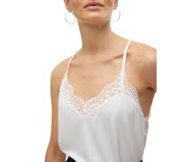 Vero Moda Spitzentop Ana mit V-Ausschnitt in Weiß L Regular Fit