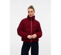 Steppjacke VERO MODA "VMDEBRA SHORT JACKET GA ENT", Damen, Gr. M, rot (syrah), Web, Obermaterial: 100% Polyester, unifarben, regular fit, elastischer Bund, Jacken (42721762-M) syrah