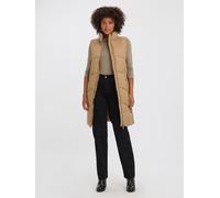 Vero Moda Damen Stepp-Weste VmUppsala Übergangs-Weste 3/4 lang Stehkragen, Farbe:Braun, Größe:XS