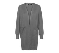 Vero Moda Silje Long Strickjacke (Herstellerartikelnummer: 10320462-MediumGreyMelange-S)