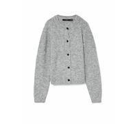 Vero Moda Regular Fit Strickjacke mit Woll-Anteil Modell 'NOVAH' in Mittelgrau, Größe S