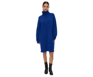 Vero Moda - Strickkleid für Damen, Rollkragen, Jerseyware (Blau) EU 34 / UK 6