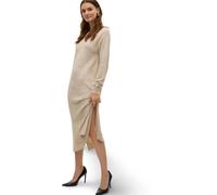 Vero Moda Strickkleid Lefile in meliertem Beige XL Loose Fit
