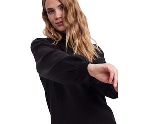 Vero Moda Strickkleid Nancy in Schwarz mit Stehkragen M Loose Fit