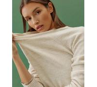 VERO MODA Damen VMDOFFY LS O-Neck Blouse GA NOOS 10201022, Birch/Melange, L