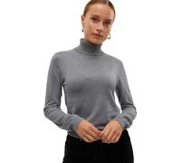 Vero Moda Strickpullover Iris in Grau mit Rollkragen XL Slim Fit