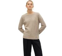 VERO MODA Strickpullover Rundhals Langarm Basic Pulli