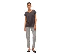 Vero Moda T-Shirt AVA mit Rundhals in Asphalt M Regular Fit