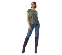 Vero Moda T-Shirt AVA mit Rundhals in grünem Laurel Wreath S Regular Fit