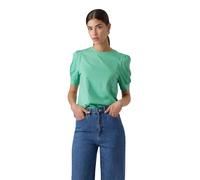 Vero Moda T-Shirt Kerry mit Rundhals in Jade Green L Regular Fit