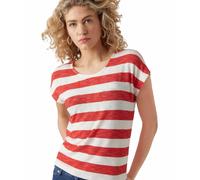 Vero Moda VMWIDE STRIPE M Goji Berry Snow white 10284474 (814075) Mehrfarbig M