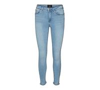 VERO MODA Tanya Mid Rise Skinny Jeans, Farbe:Blau, Jeans/Hosen Neu:XS / 34L