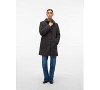 Vero Moda Regular Fit Teddy-Mantel mit Umlegekragen Modell 'KYLIE' in Anthrazit, Größe L