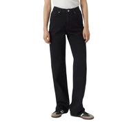 Vero Moda Tessa Jeans mit hoher Taille in Schwarz W25 / L30 Straight Fit