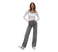 Vero Moda Tessa Wide Ra206 Hochtaillierte Jeans 34 Medium Grey Denim