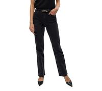 VERO MODA Damen VMTESSA HR Straight LI134 GA NOOS Gerade Jeans, Black Denim, 31 W/32 L
