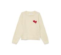 VERO MODA - VMBAM LS O-NECK PULLOVER BOO ENT GIRL Birch - Gr. - 134/140
