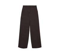 Anzughose VERO MODA "VMBESTIE HW WIDE PANT NOOS", Damen, Gr. 38, Länge 32, chocolate torte detail:melange, Web, Obermaterial: 94% Polyester, 4% Viskose, 2% Elasthan, meliert, unifarben, bequem lang, H
