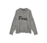 Vero Moda Strickpullover VMBOOM O-Neck - Regular Fit mit Woll-Anteil, mittelgrau melange Gr. L