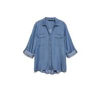 Vero Moda - VMBREE 7/8 SLEEVE LOOSE TENCEL SHIRT GA Medium Blue Denim - Gr. - S