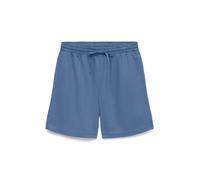 Shorts VERO MODA "VMBREE HR LOOSE BERMUDA TENCEL SHORTS", Damen, Gr. L, N-Gr, medium blau denim, Web, Obermaterial: 100% Lyocell, unifarben, loose fit kurz, Hosen Shorts, Viskose, loose fit (25202647-