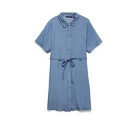 VERO MODA - VMBREE SS SHORT TENCEL SHIRT DRESS Medium Blue Denim - Gr. - S