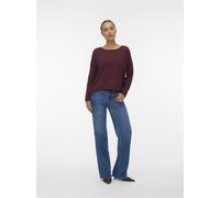 VERO MODA - VMBREEZE AURA LS ZIPPER BLOUSE NOOS winetasting - Gr. - S