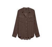 VERO MODA - VMBUMPY L/S SHIRT NEW WVN NOOS Chocolate Torte - Gr. - L