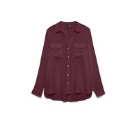 VERO MODA - VMBUMPY L/S SHIRT NEW WVN NOOS Windsor Wine - Gr. - M