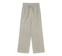 Schlupfhose VERO MODA "VMCAIA MW WIDE PANT WVN NOOS", Damen, Gr. XL (42), N-Gr, beige (silber lining), Web, Obermaterial: 90% Baumwolle, 10% Leinen, unifarben, lang, Hosen Schlupfhose, Sommerhose, mit