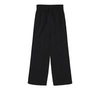 Schlupfhose VERO MODA "VMCAIA MW WIDE PANT WVN NOOS", Damen, Gr. XS (34), N-Gr, schwarz, Web, Obermaterial: 90% Baumwolle, 10% Leinen, unifarben, lang, Hosen Schlupfhose, Baumwollmischung, oversize, m
