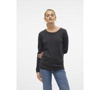 VERO MODA - VMCARE STRUCTURE LS O-NECK BLOU NOOS dark grey melange - Gr. - XS