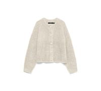Vero Moda Strickjacke CARMEN – Relaxed Fit mit Woll-Anteil, Ecru, Größe M